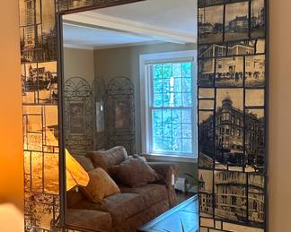 Vintage New England Scenes Mirror by Chris Dunigan 
