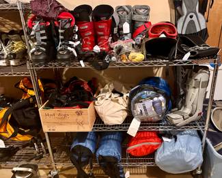 Ski Boots & Camping Supplies