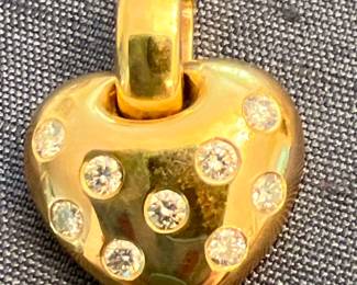 14K & Diamond Heart Enhancer