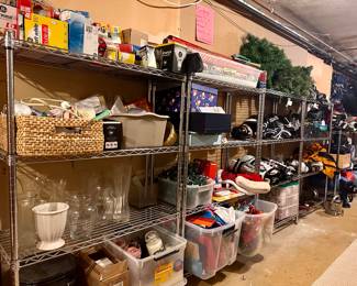 (5) Metal Shelving Units