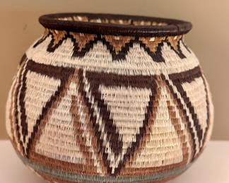 Woven Panama Indian Basket