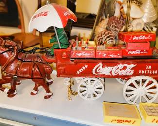Antique Coke Coca-Cola Iron Cart