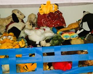 Plush animals - many Snoopy and Garfield