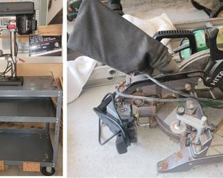 Drill Press and Chop Saw