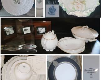 Haviland France White, Fitz and Floyd, Royal Cauldon plus Nambe