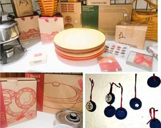 Longaberger baskets and pottery