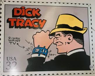 Dick Tracy metal sign