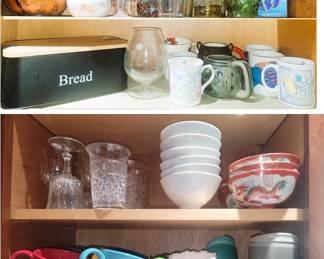 Mugs, tumblers, stemware and decanters