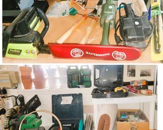 Power Tools, Hand tools and garage supplies