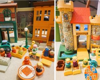 Vintage Fisher Price Toys: SESAME Street and Play Family CASTLE
