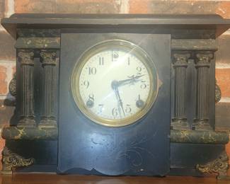 Antique marble clock