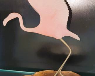 Flamingo sculpture