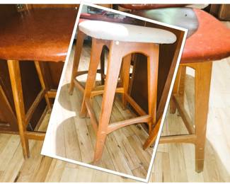 Danish Modern Kitchen stools - set of 4