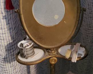 Gentleman's Shaving Mirror on Stand