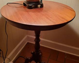 One of several tables in various shapes.