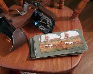Vintage Stereo Viewer with Slides.
