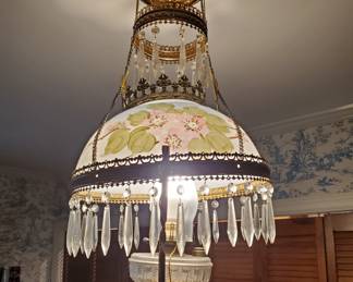 Lovely floral light fixture.