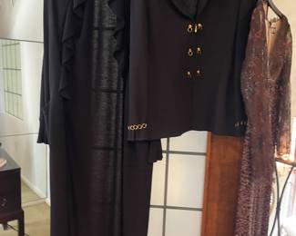 St. John long sweater, and black jacket - size M