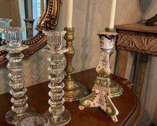 candle holders - vintage, brass, crystal and more