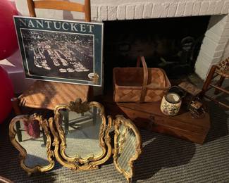 Primitive baskets, boxes and more