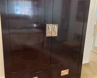 Media Cabinet with storage by Thomas OBrian for Hickory Chair