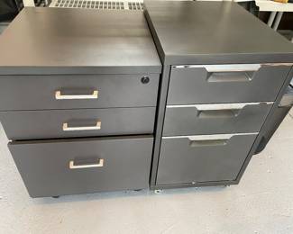 File drawers on casters