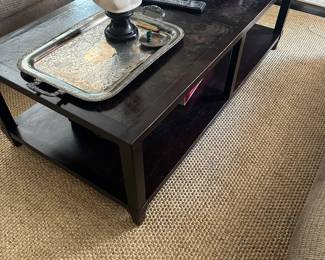 2-tier wood coffee table