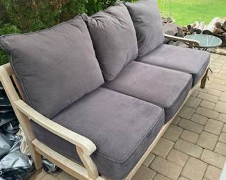 3 Seat Teak Wood Sofa with or without cushions