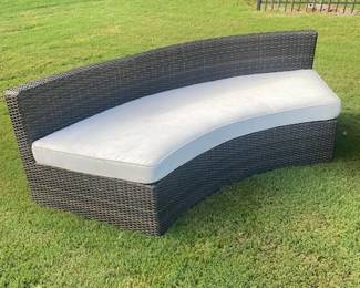 L Shaped Gray Futon with 3 Back Cushions