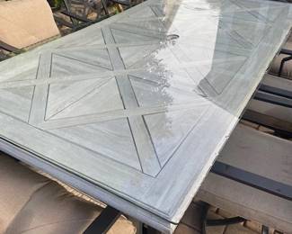 Teak Wood Outdoor Dining table with or without glass