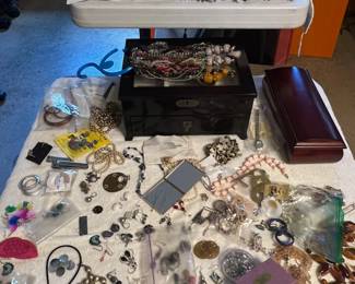 Great variety of costume jewelry