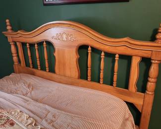 Full size bed includes frame, mattress and box springs