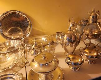 Beautiful silver serving pieces