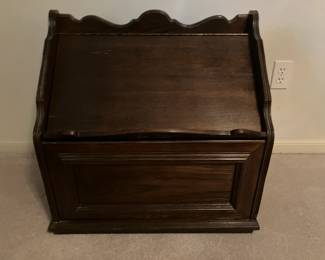 Antique box w slant front book holder