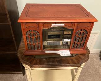 Excaliber Electronics turntable, CD, cassette, radio