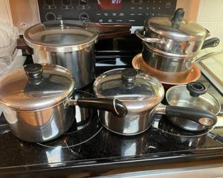 Revere Ware stainless steel cookware