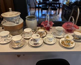 Tea cup collection
