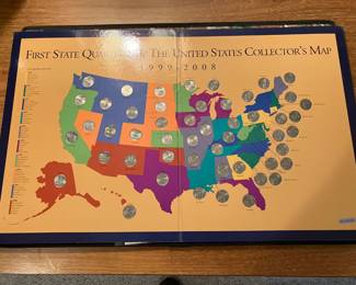 First State quarters collector's map