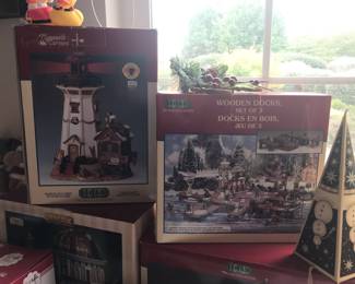 Assortment of Christmas Decor and Ornaments