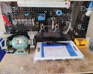 K&F Bench Grinder Model BG-6, Karving King Cutting Board