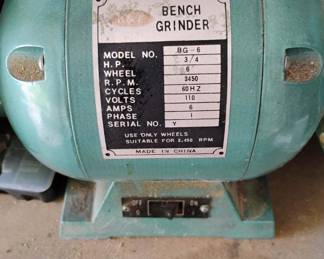 K&F Bench Grinder Model BG-6