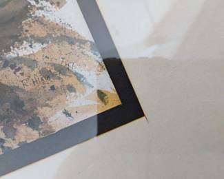 Framed & Matted Landscape Watercolor by Robert Hunter