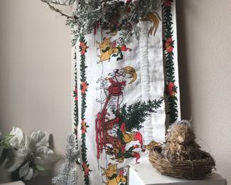 Assortment of Christmas Decor and Ornaments