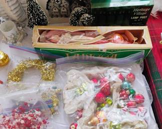 Assortment of Christmas Decor and Ornaments