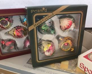 Assortment of Christmas Decor and Ornaments