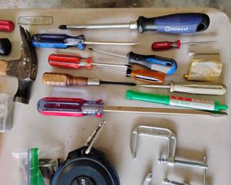 Assortment of Hammers, Screwdrivers