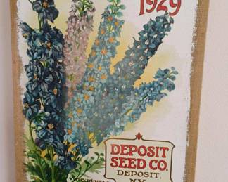 Lithograph of Deposit Seed Co. Seed Packet