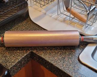 1970's Copper & Aluminum Rolling Pin