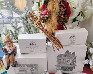 Assortment of Christmas Decor and Ornaments