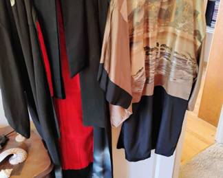 Japanese Silk Brown/Black Kimono